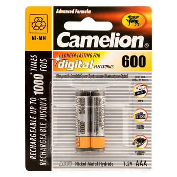 Аккумулятор Camelion ААА 600mah Ni-MH 1шт